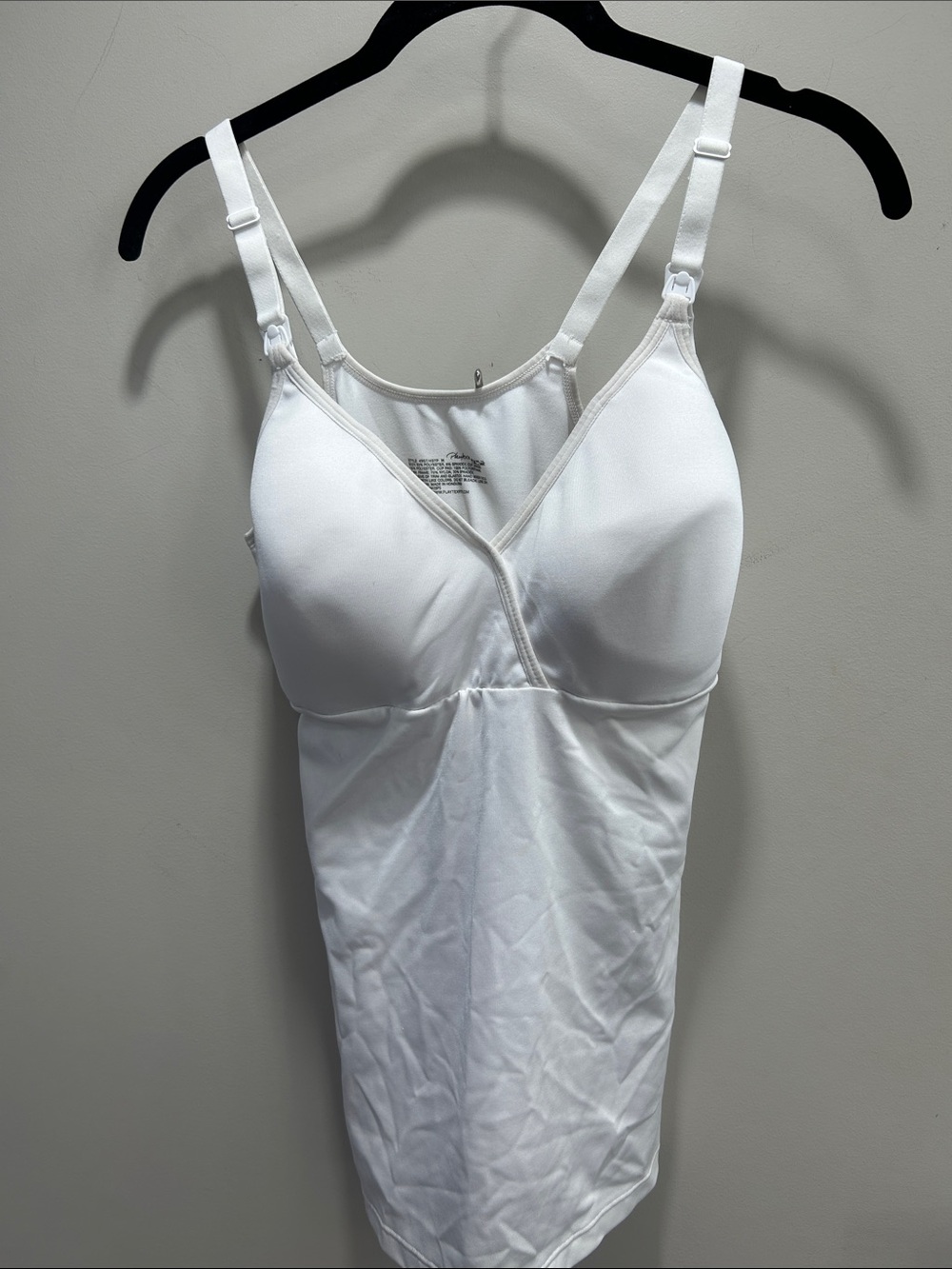 Maternity white nursing camisole